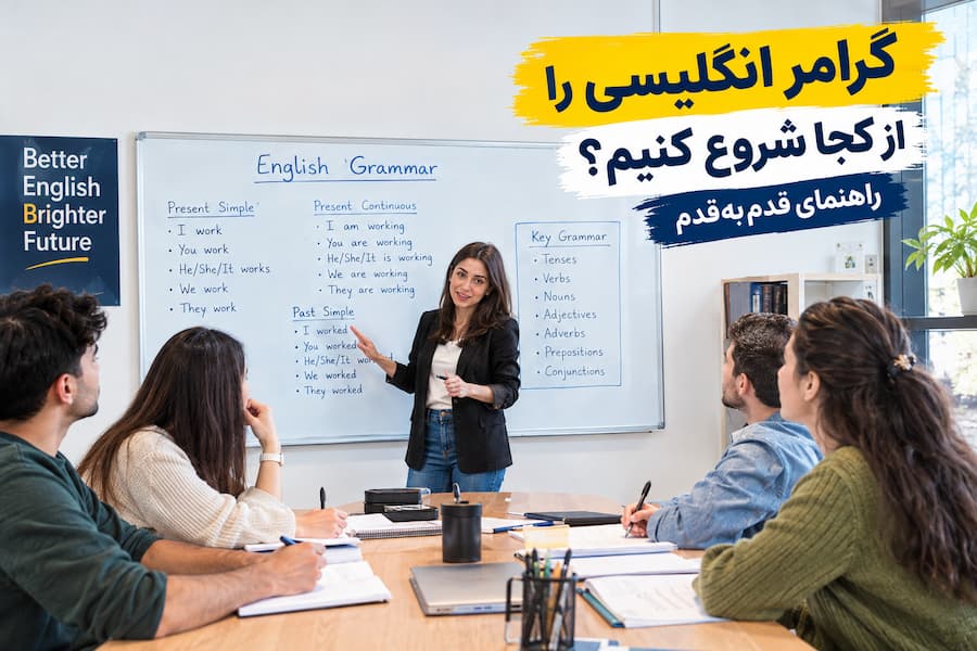 مسیر یادگیری گرامر انگلیسی از پایه
